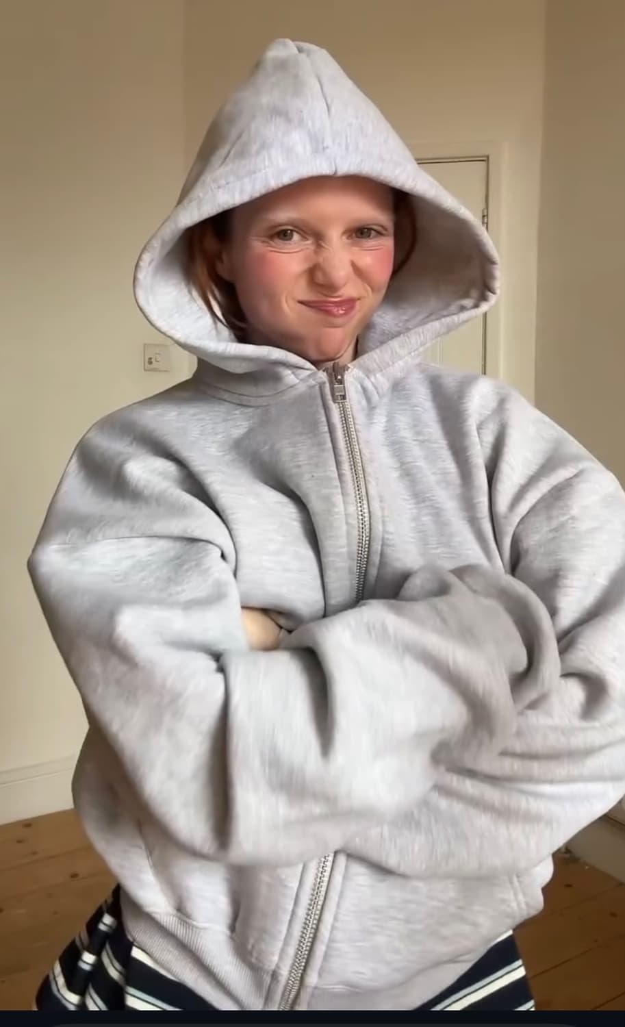 Prohibited 그레이 후드집업 상품이미지1