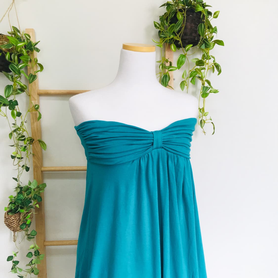 JPN/ 민트슬리브리스 민트원피스 왕리본슬리브리스 벌룬미니원피스 상품이미지3