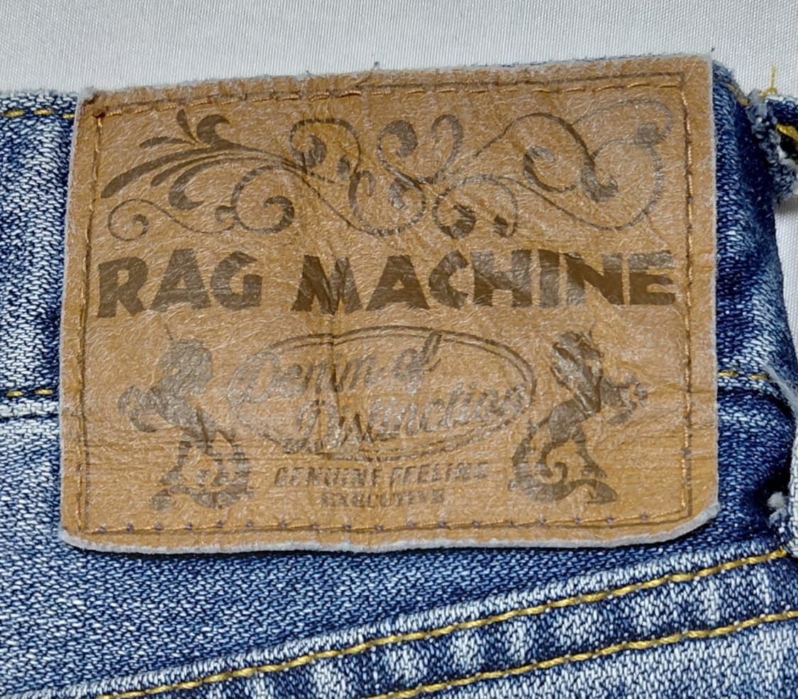 [XL] RAG MACHINE 빈티지 패치워크 디스트로이드 데님 팬츠 상품이미지9