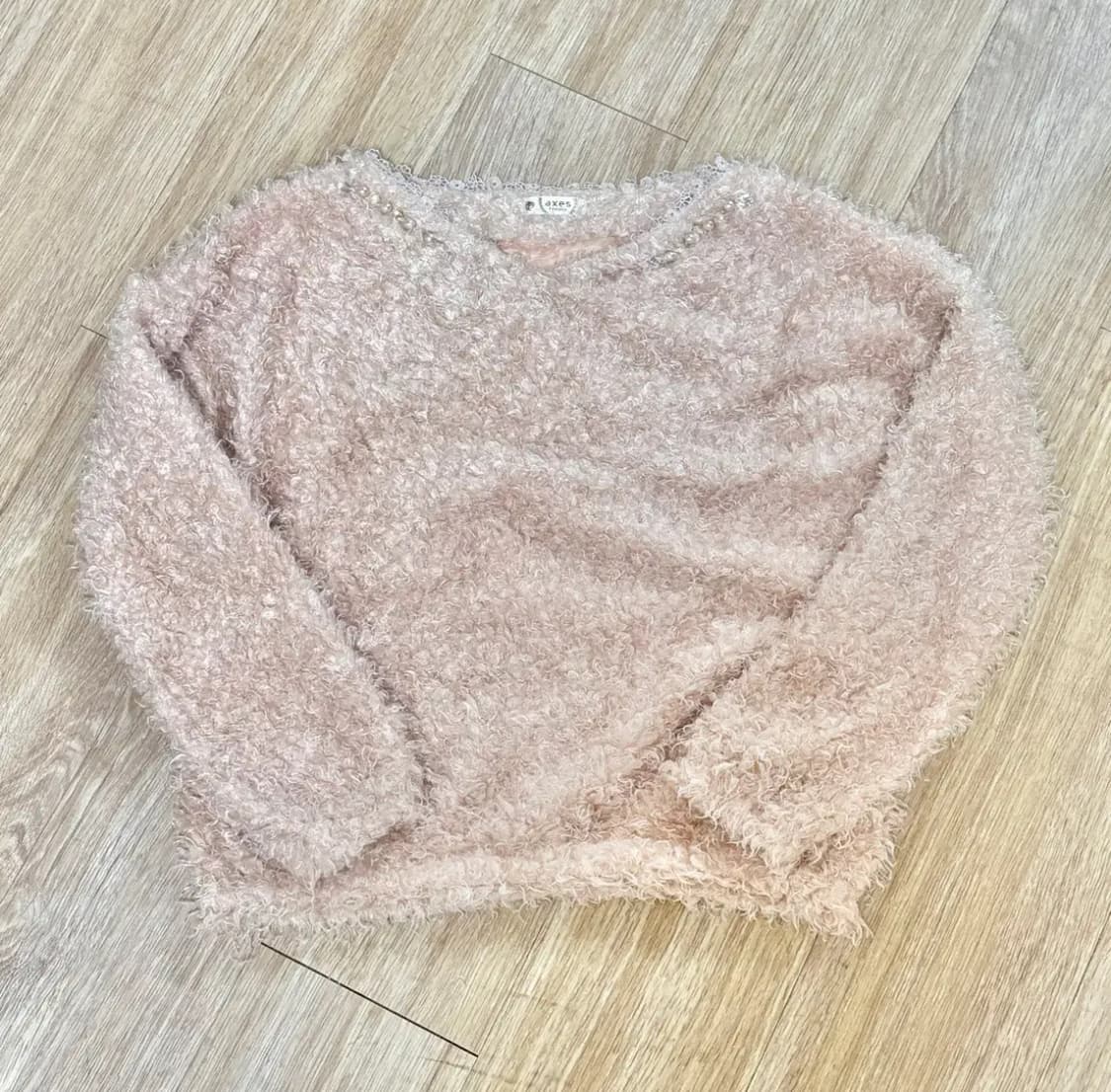 엑시즈팜 빈티지 진주 퍼 니트 히메갸루로걀라떼갸루 상품이미지1