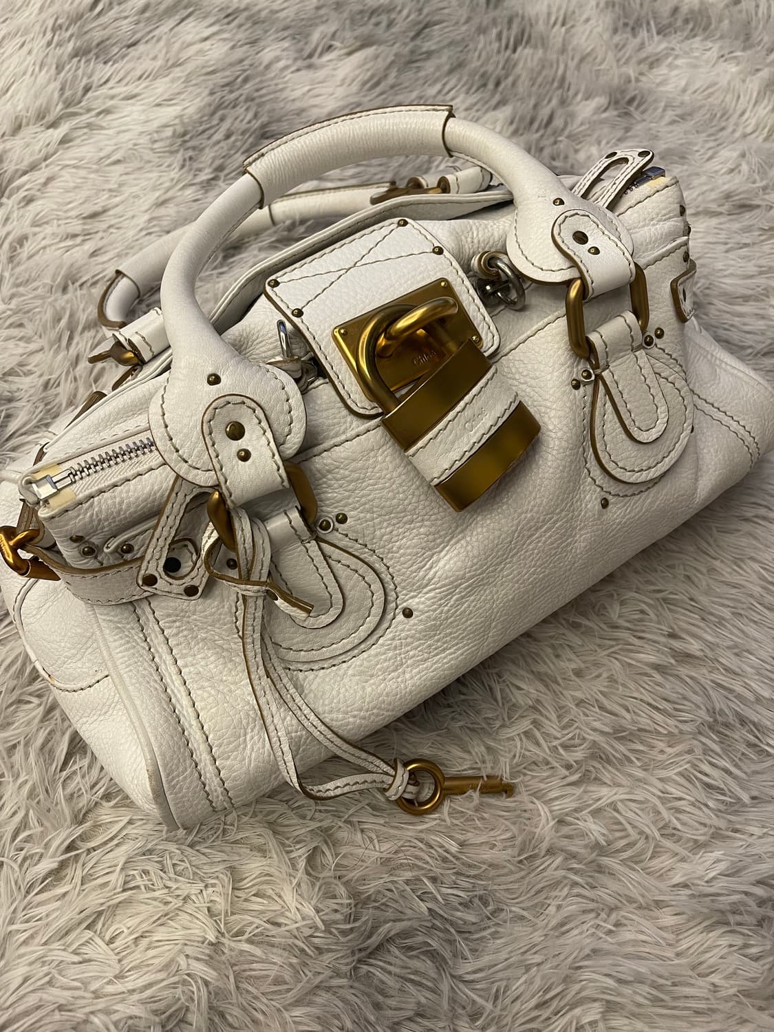 끌로에 패딩턴 화이트 토트백 상품이미지2