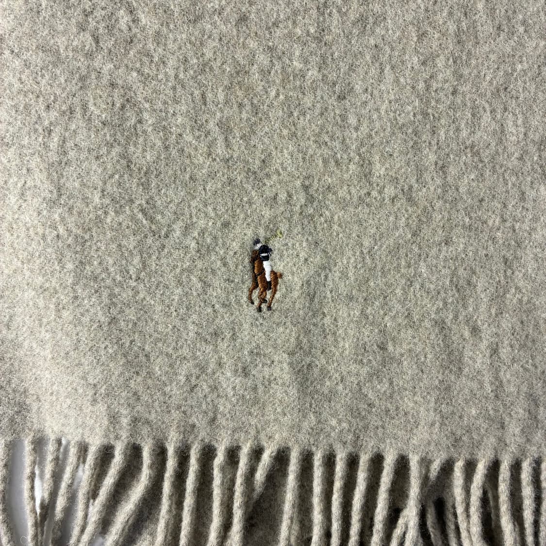 Polo 폴로 랄프로렌 신형 베이지 오트 램스울 머플러 상품이미지3