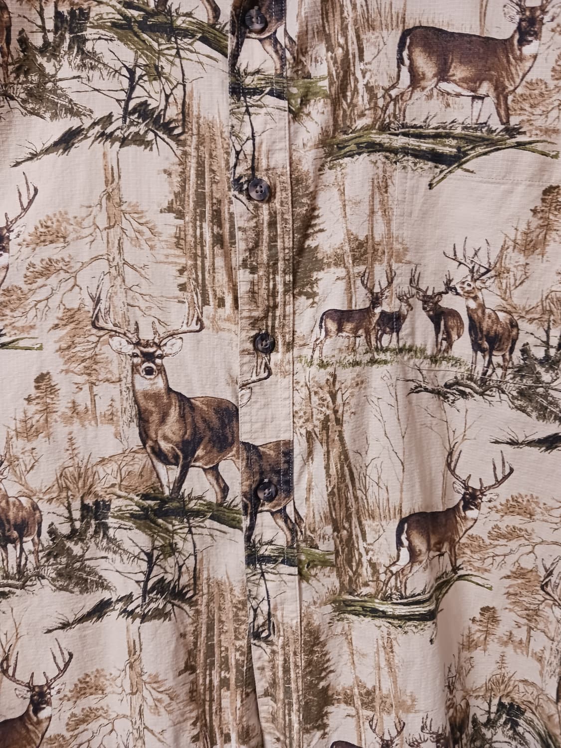레드헤드 사슴패턴 면셔츠 상품이미지3