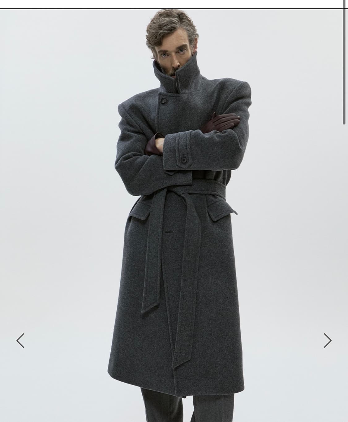 세비지 / 캐시미어 더블 브레스티드 벨티드 코트 / M 상품이미지1