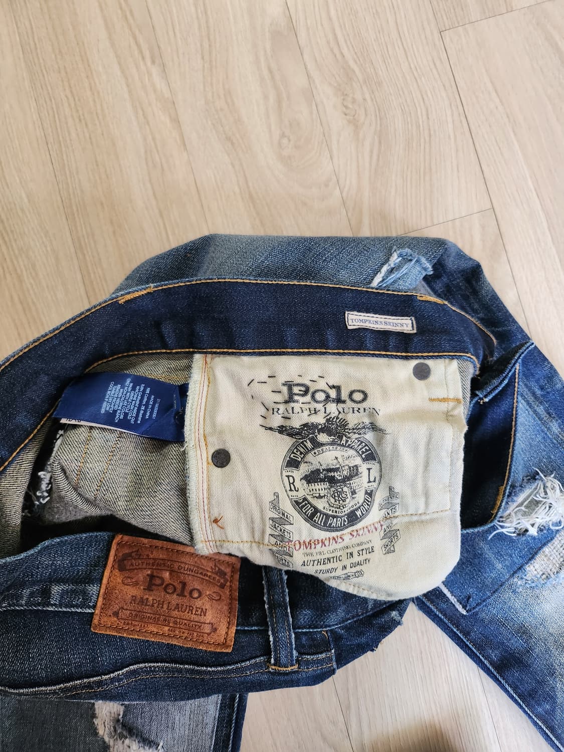 폴로워싱패치 청바지(30 상품이미지10