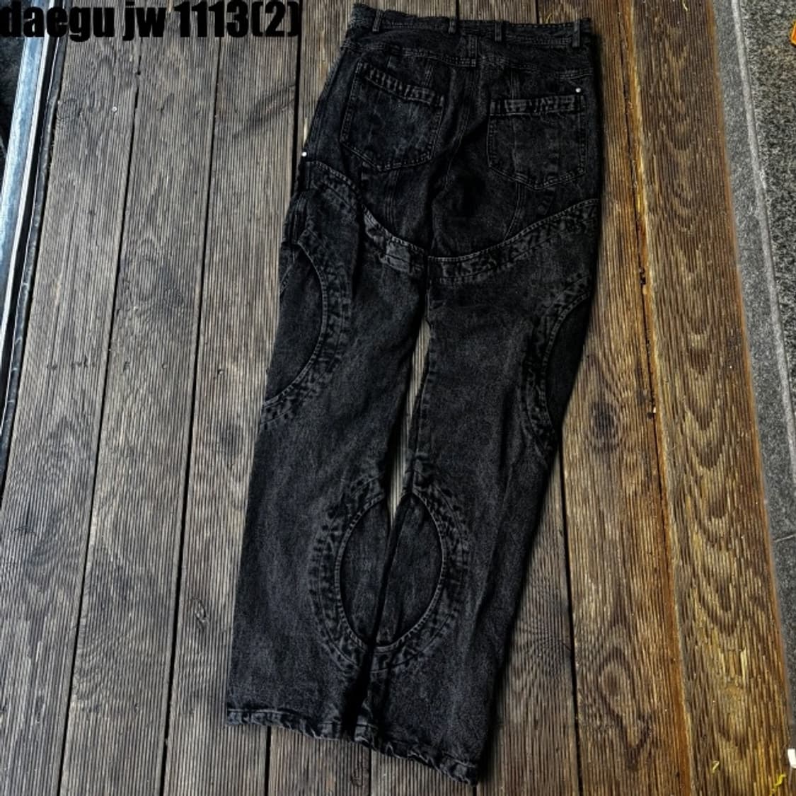 팔프롬왓 흑청바지 상품이미지5