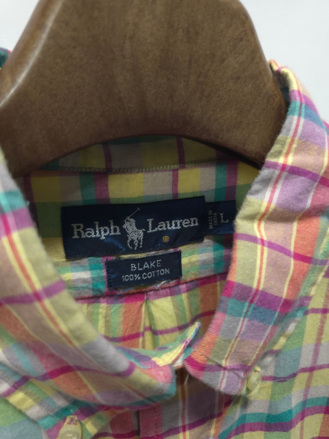 폴로랄프로렌 90's 블레이크핏 체크셔츠 ( 105~110 ) 상품이미지7