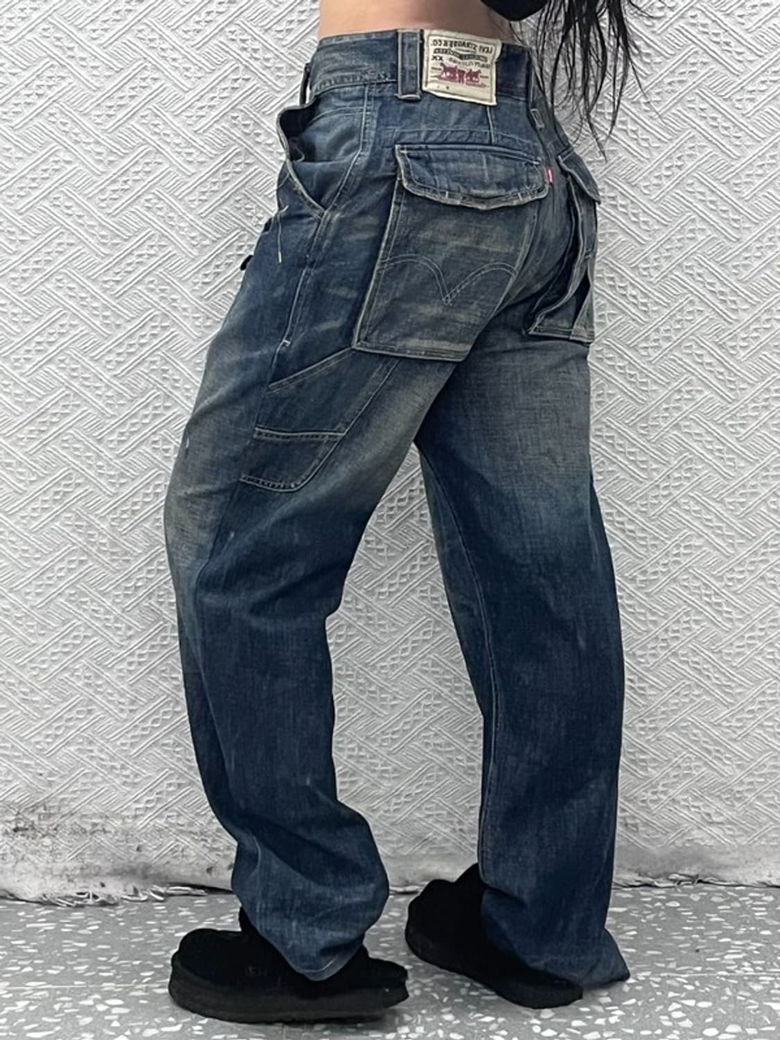 리바이스 희귀 올드스쿨 스트릿 키치 카고 데님팬츠 32인치 C09216 상품이미지1