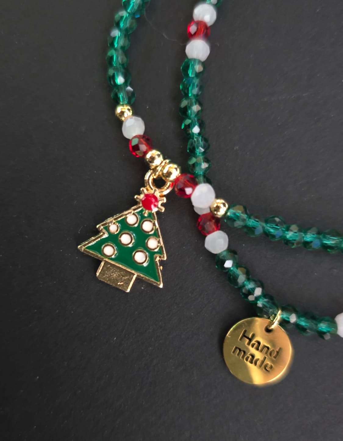 크리스마스 두줄팔찌_트리 상품이미지1