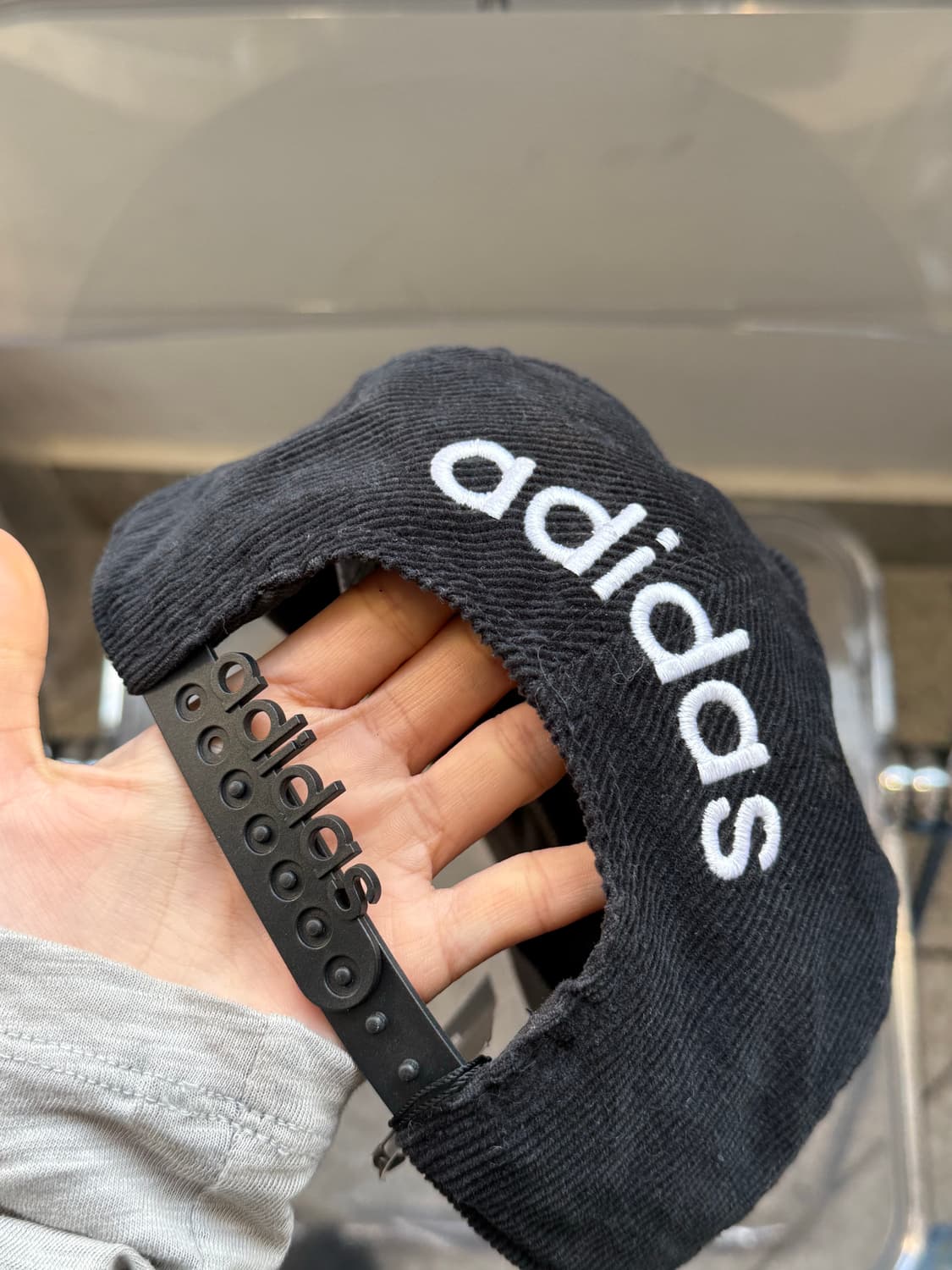 Adidas Black Corduroy Cap 상품이미지3