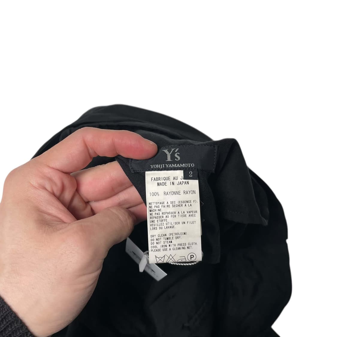Y's 요지야마모토 언벨런스 레이온 팬츠 상품이미지8