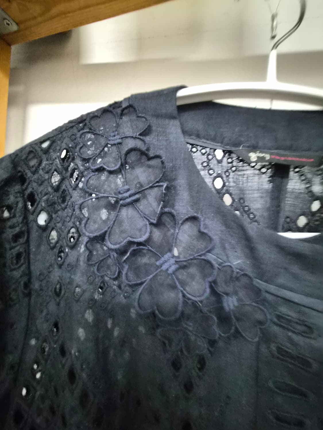 기비 펀칭자수 린넨 자켓 상품이미지7