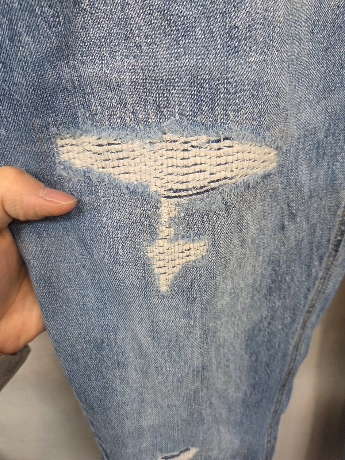 에비수 데미지 데님팬츠 30 상품이미지8