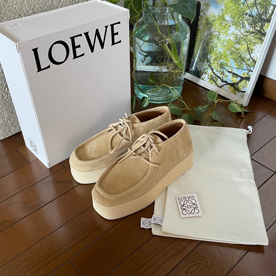 39사이즈 LOEWE 로에베 웨지 레이스업 [해외] 상품이미지1