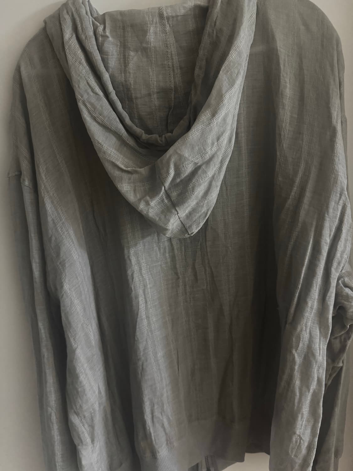 탠스댄스 파히섬 시스루 후드집업 그레이 상품이미지4