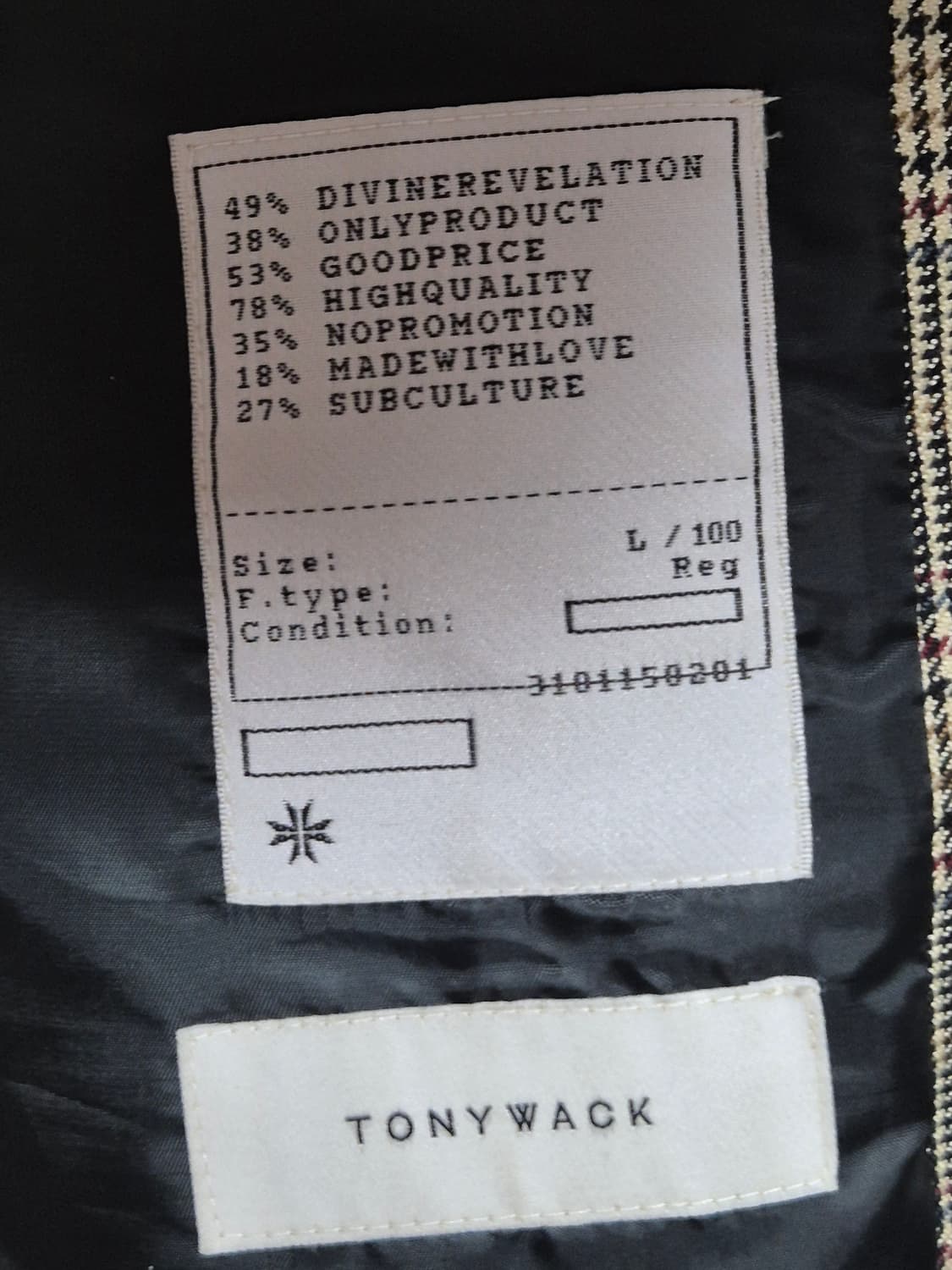 (L)토니웩 시그니처 2버튼 글렌체크 싱글 블레이저 상품이미지4