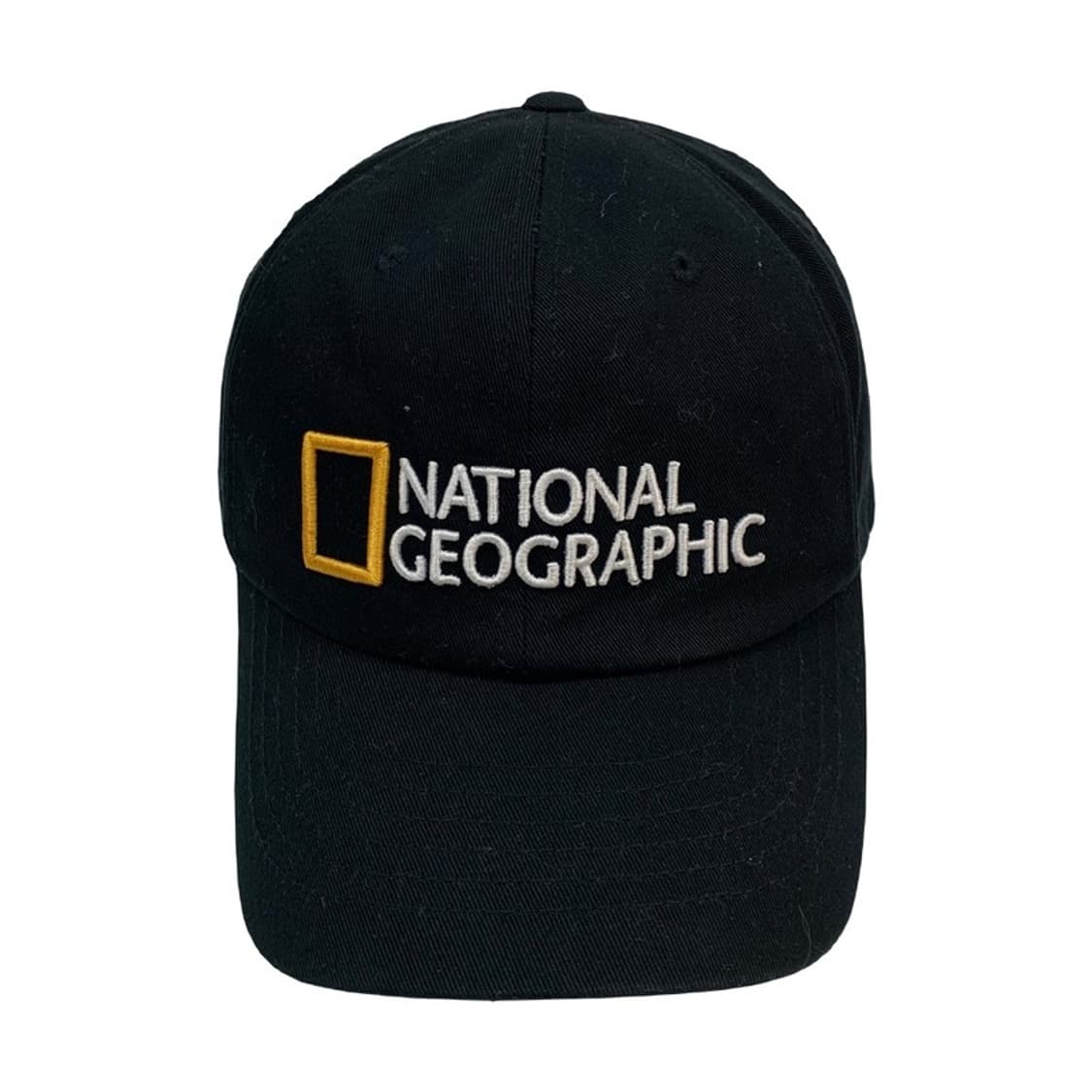 내셔널지오그래픽 빅로고 코튼 볼캡 블랙 상품이미지1