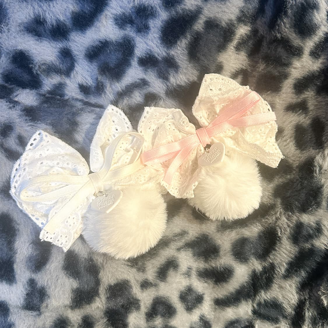 빈티지 리본 폼폼이 키링 히메갸루 로걀 라떼 헤이세이 라떼갸루 리즈리사깔 상품이미지1