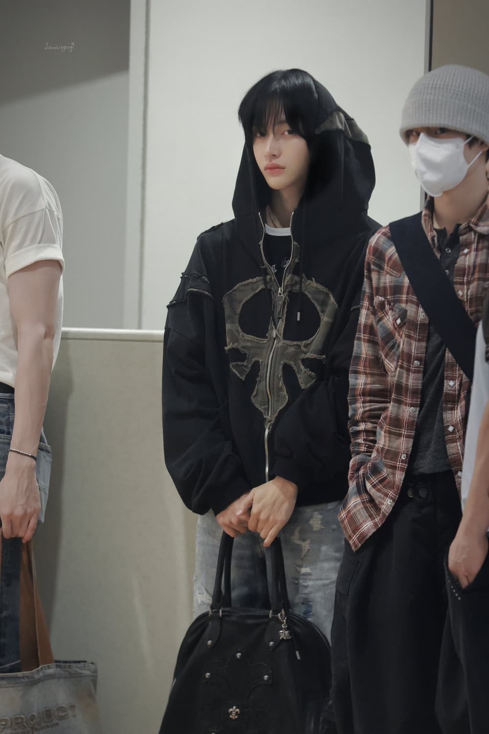 원빈 착용) 스쿠읏 아이엠더퓨처 그로우 옵 후드집업 블랙 상품이미지3