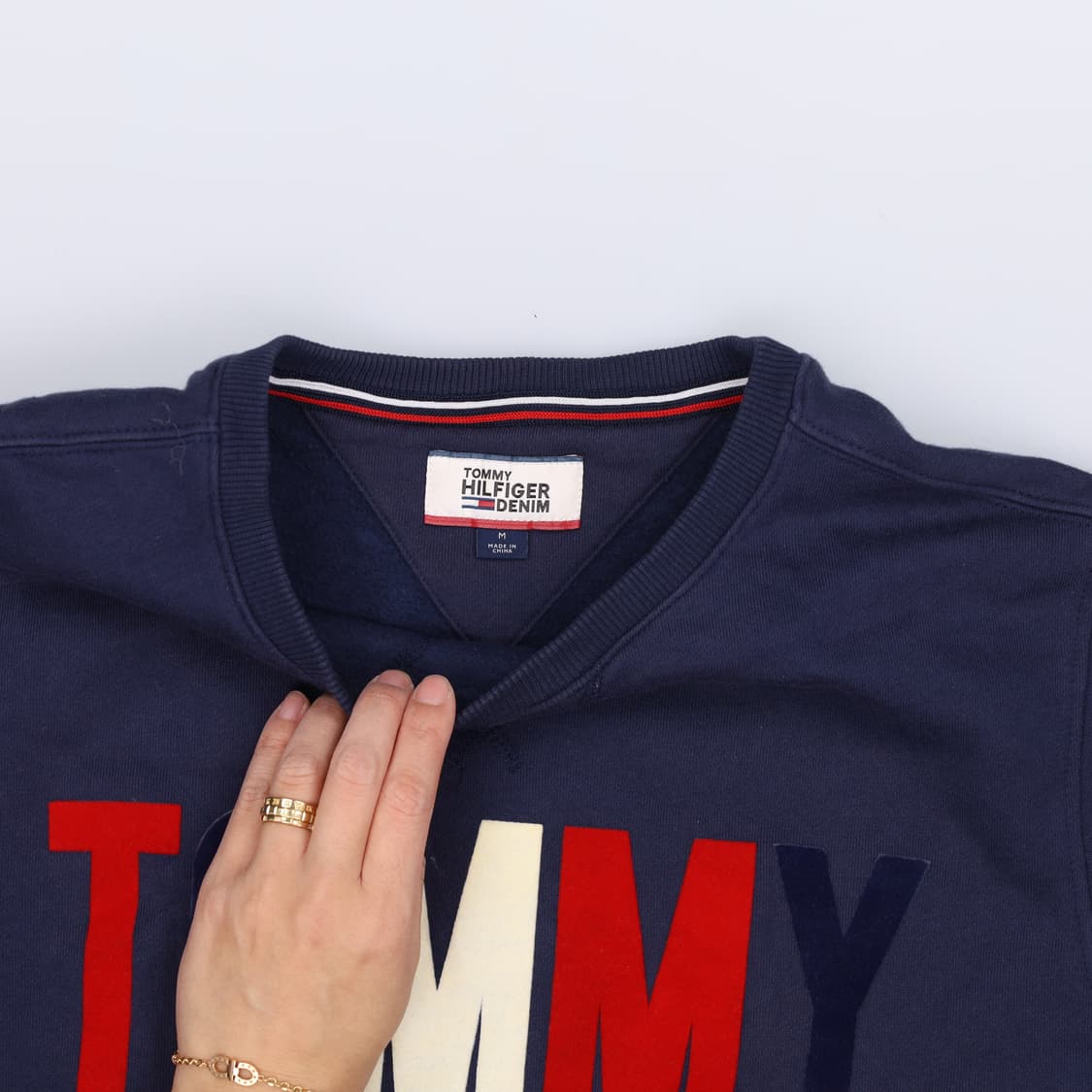 M 타미힐피거 기모 맨투맨 0303H1 상품이미지3