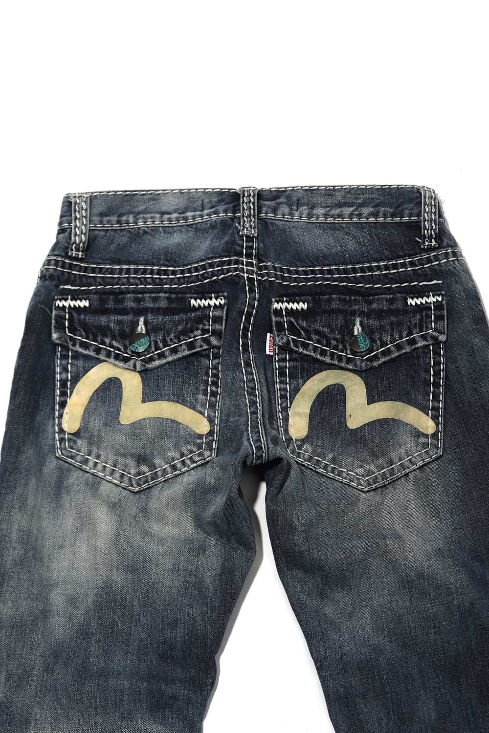 EVISU 데님 스티치 플레어 팬츠 women 26 상품이미지8