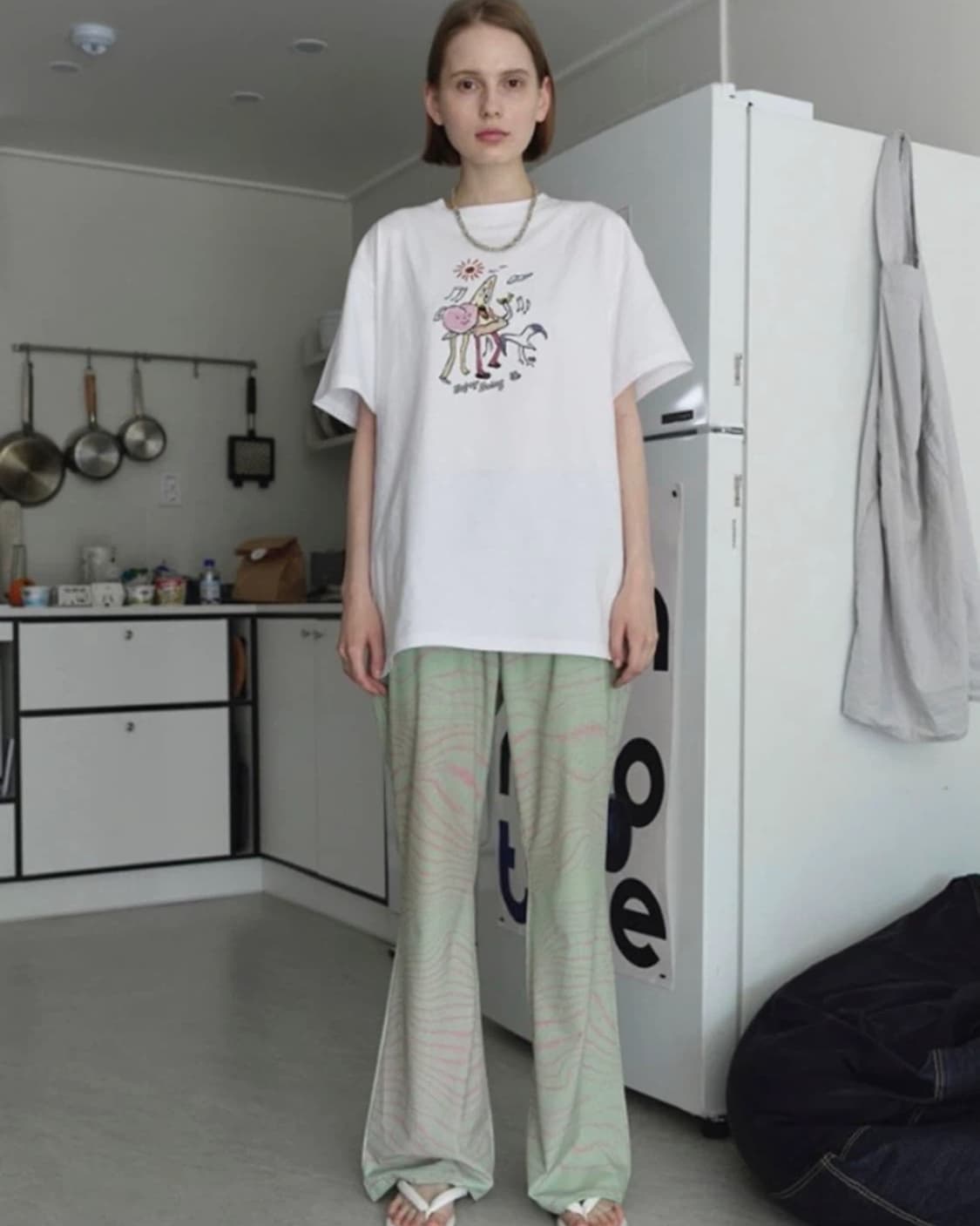 엔조 블루스 밴딩 바지 상품이미지1