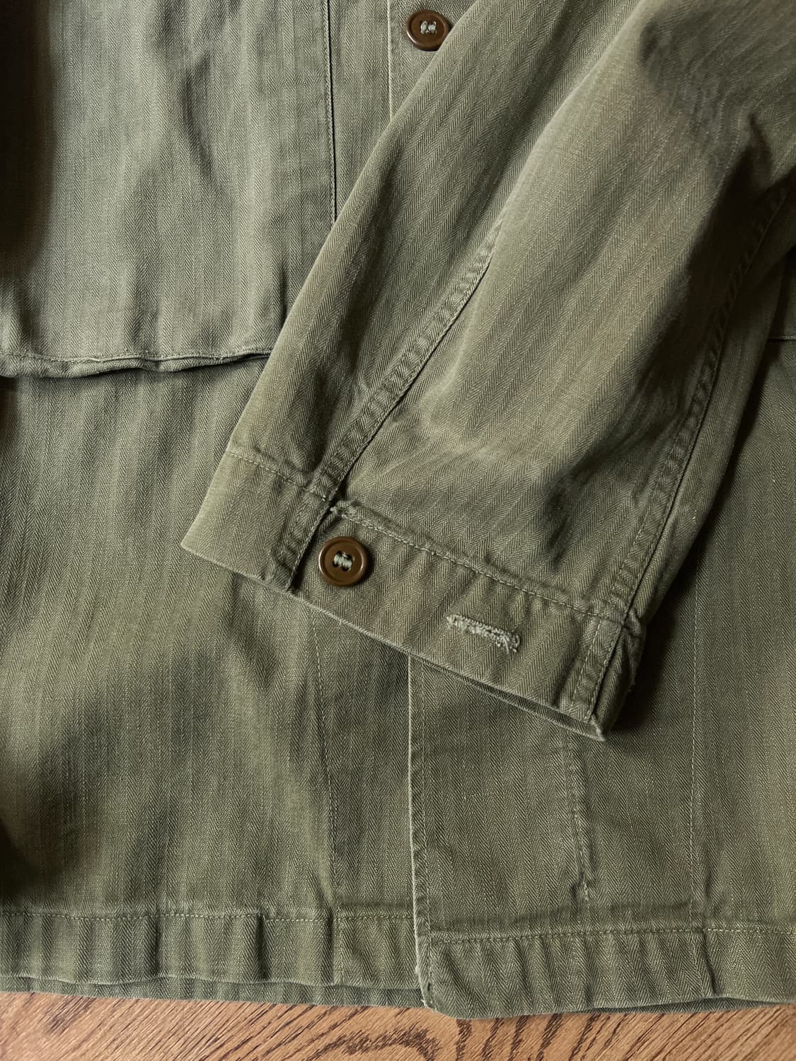 [38R]40's 오리지널 U.S ARMY M-47 HBT 셔츠 상품이미지5