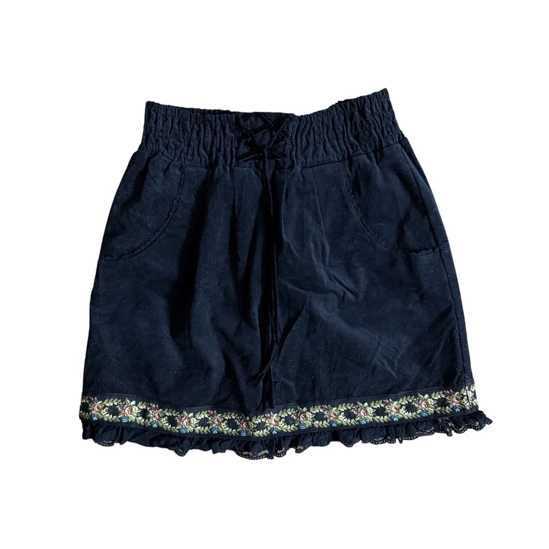 Axes femme velvet lace skirt 상품이미지1