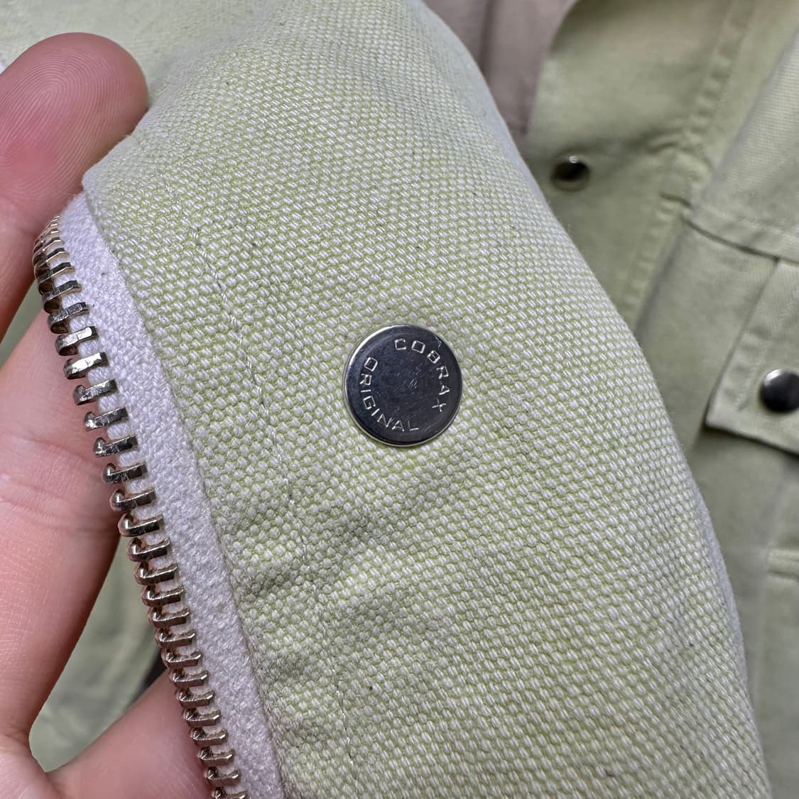 오라리 덕헌팅 블루종 레더카라 워크 코트 상품이미지5