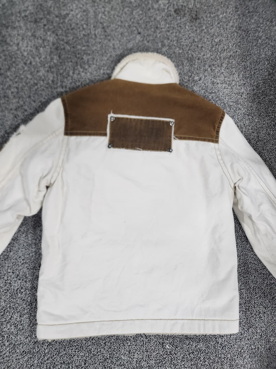 라이더 감성 빈티지 퍼카라 자켓  M 상품이미지6