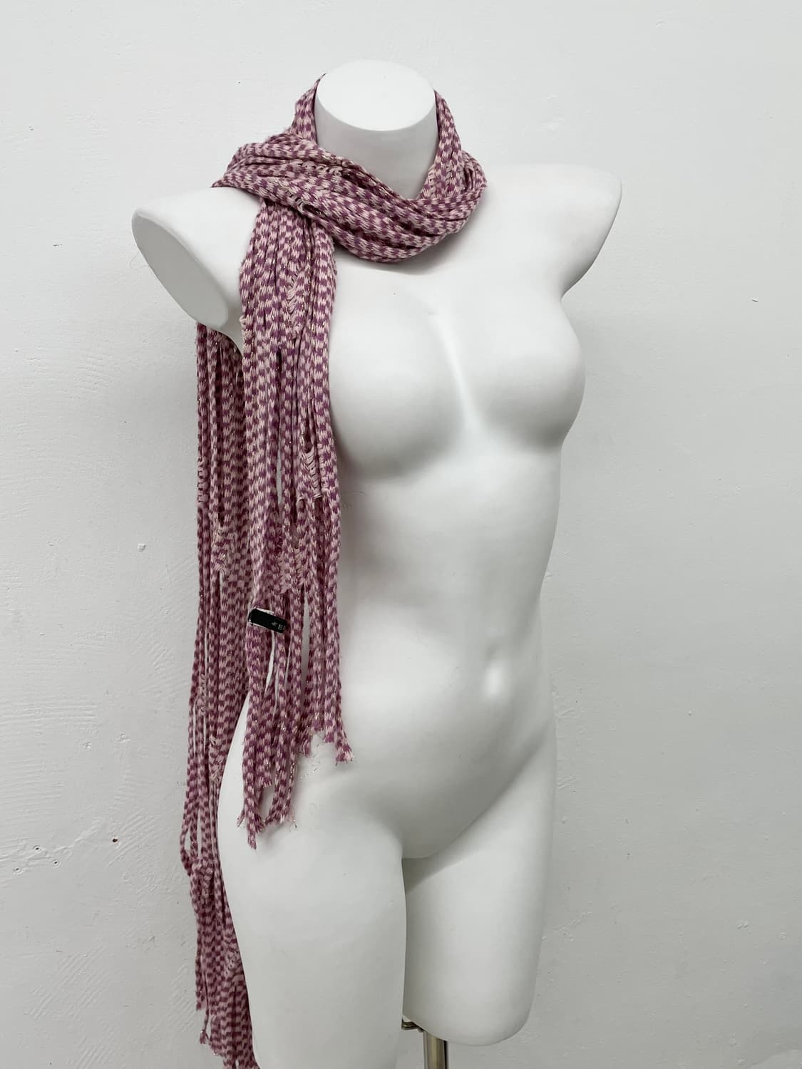 핑크 글리터 아방가르드 머플러  상품이미지3