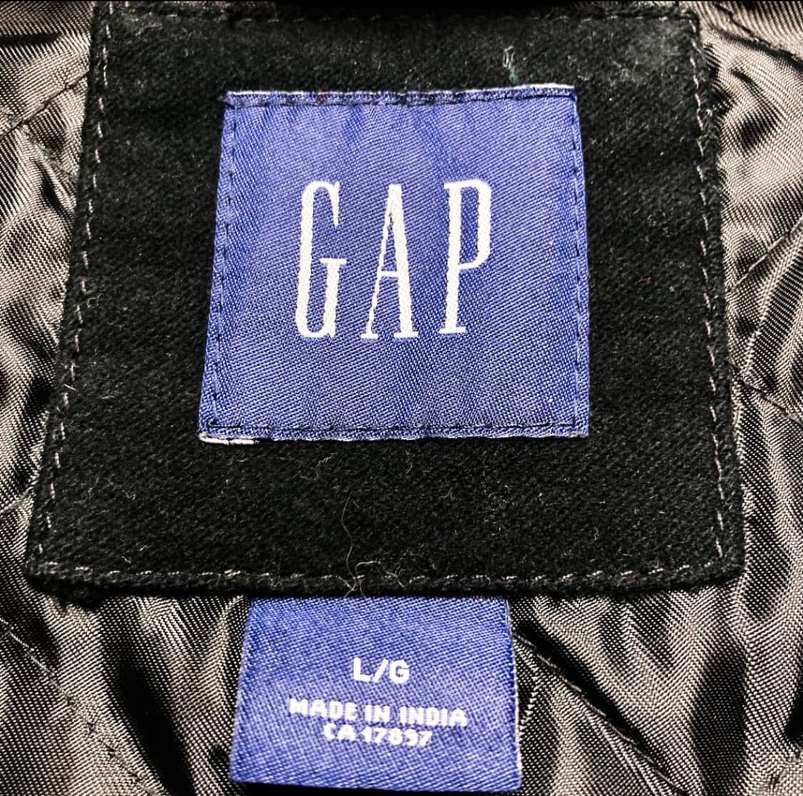 GAP 스웨이드 포인트 퀄팅 누빔 블랙 블루종  상품이미지3