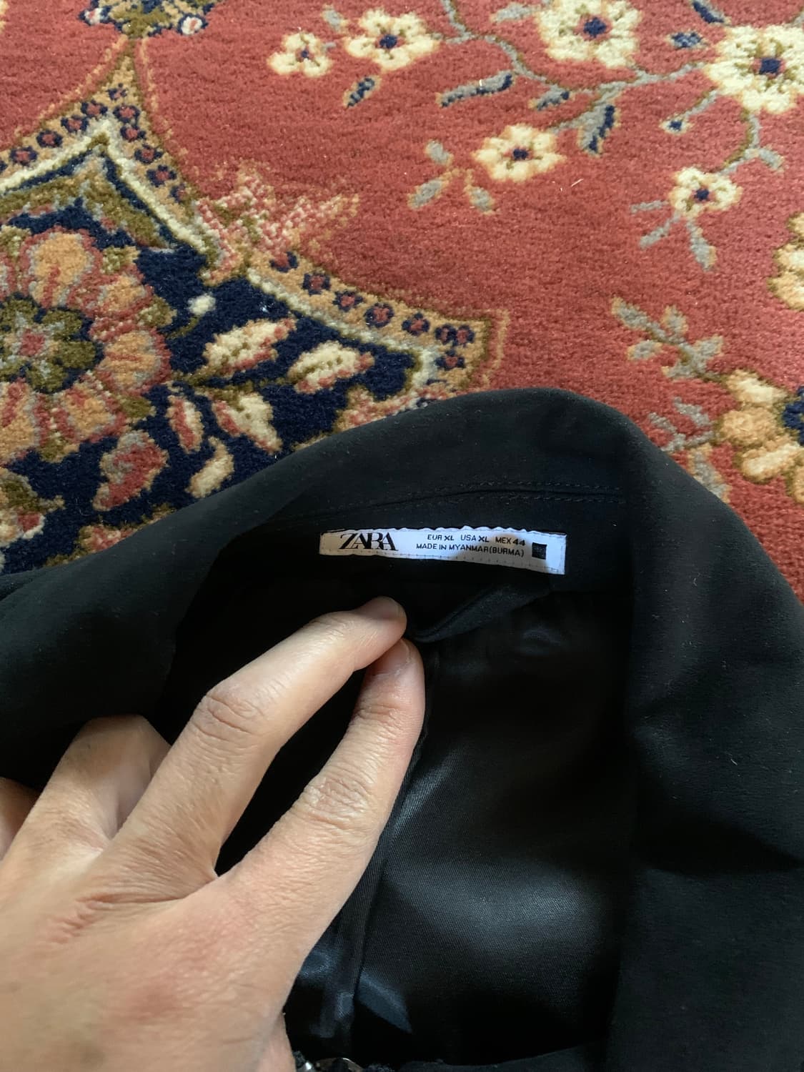 자라 남성 블랙 스웨이드 블루종 자켓 XL 상품이미지2