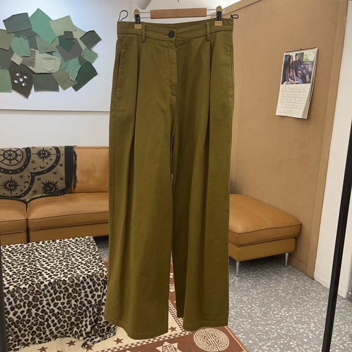 FORTE FORTE 모던시크 핀턱 와이드 슬랙스 바지 1 C09191 상품이미지3