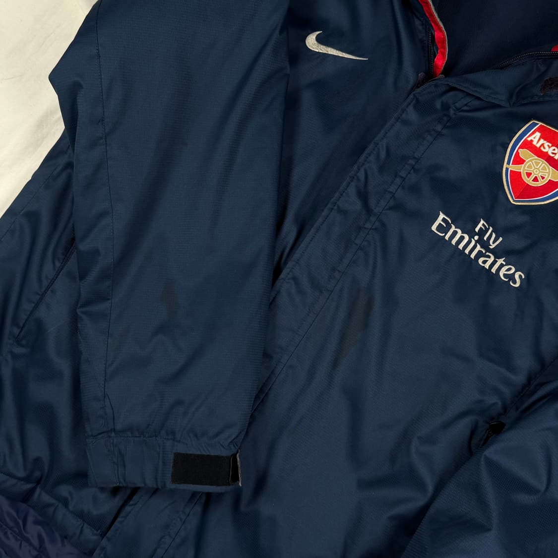 06-07 나이키 아스날 두툼 바람막이 집업 자켓 상품이미지4