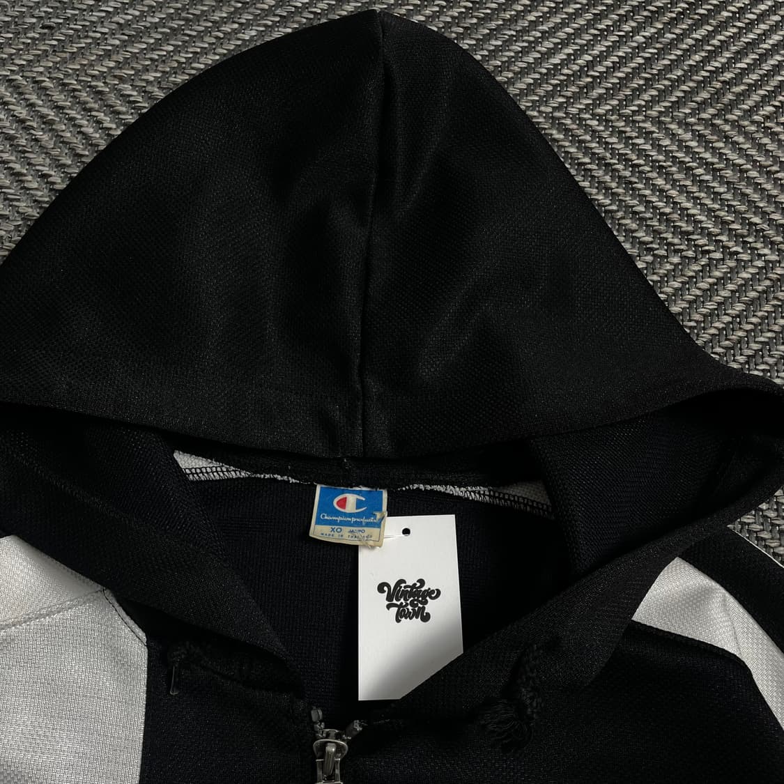 챔피온 올드스쿨 스펠아웃 빅로고 후드 트랙 탑 자켓 o 4193 상품이미지5