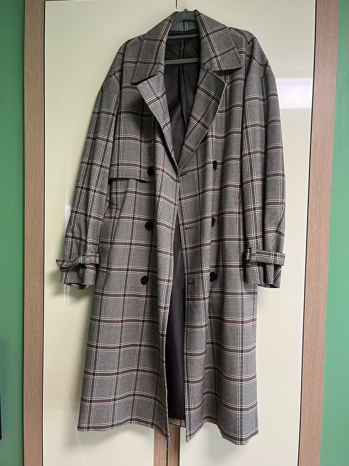 스파오 체크코트 상품이미지1