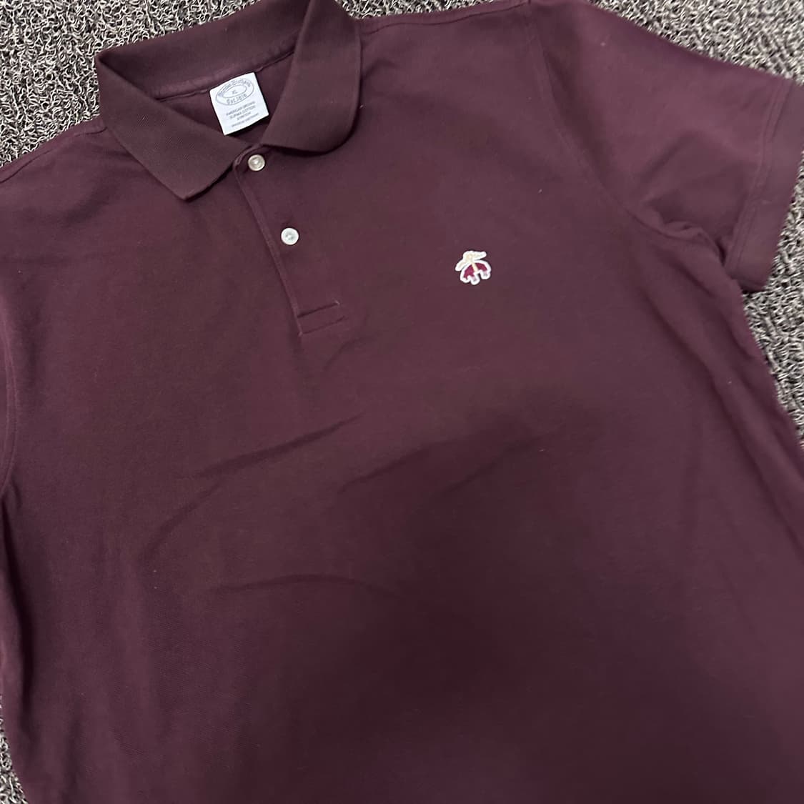브룩스브라더스 카라티 반팔티셔츠 버건디 XL 상품이미지2