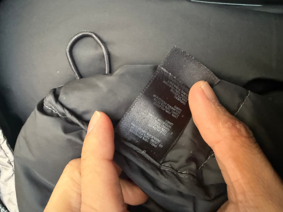 노스페이스 회색/검정 패딩 상품이미지6