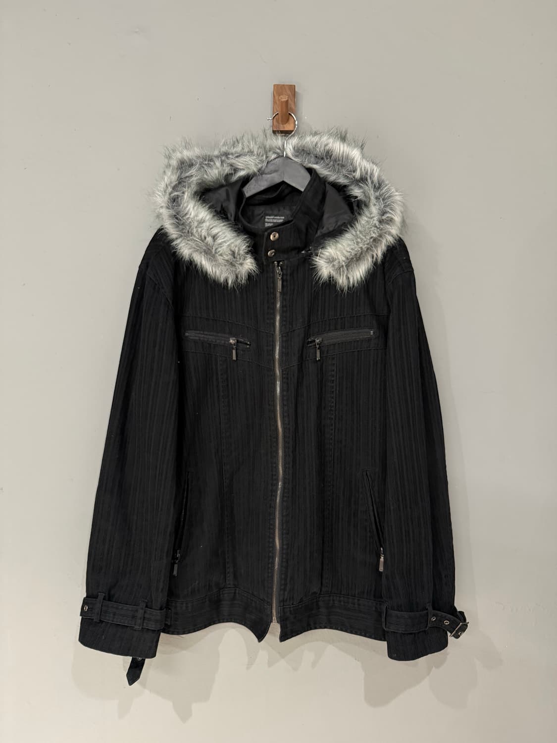 fur trimming buckle point jacket 상품이미지5