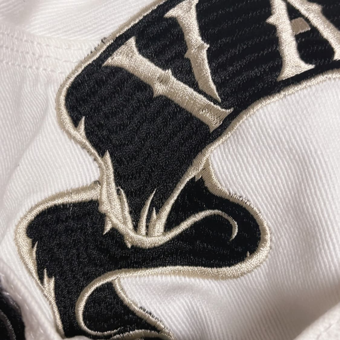 VANSON Leathers 벤슨 레더 트위티 생화이트 핀터깔 데님 팬츠 상품이미지5