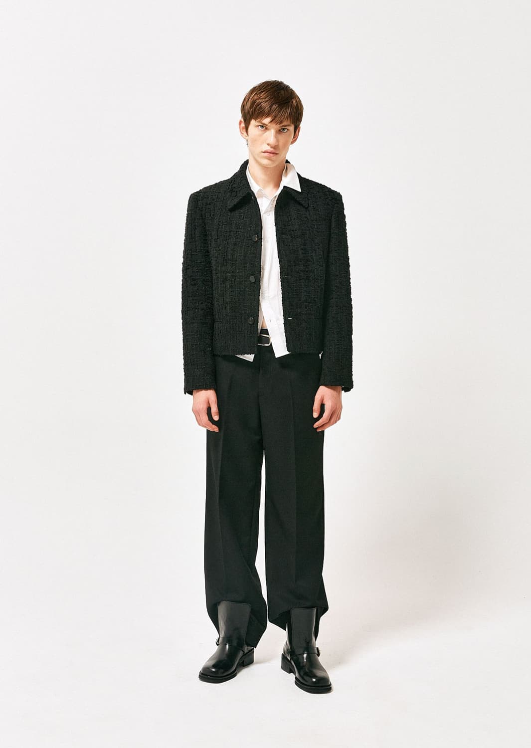 라벨아카이브 트위드 자켓 블랙 2사이즈 상품이미지1