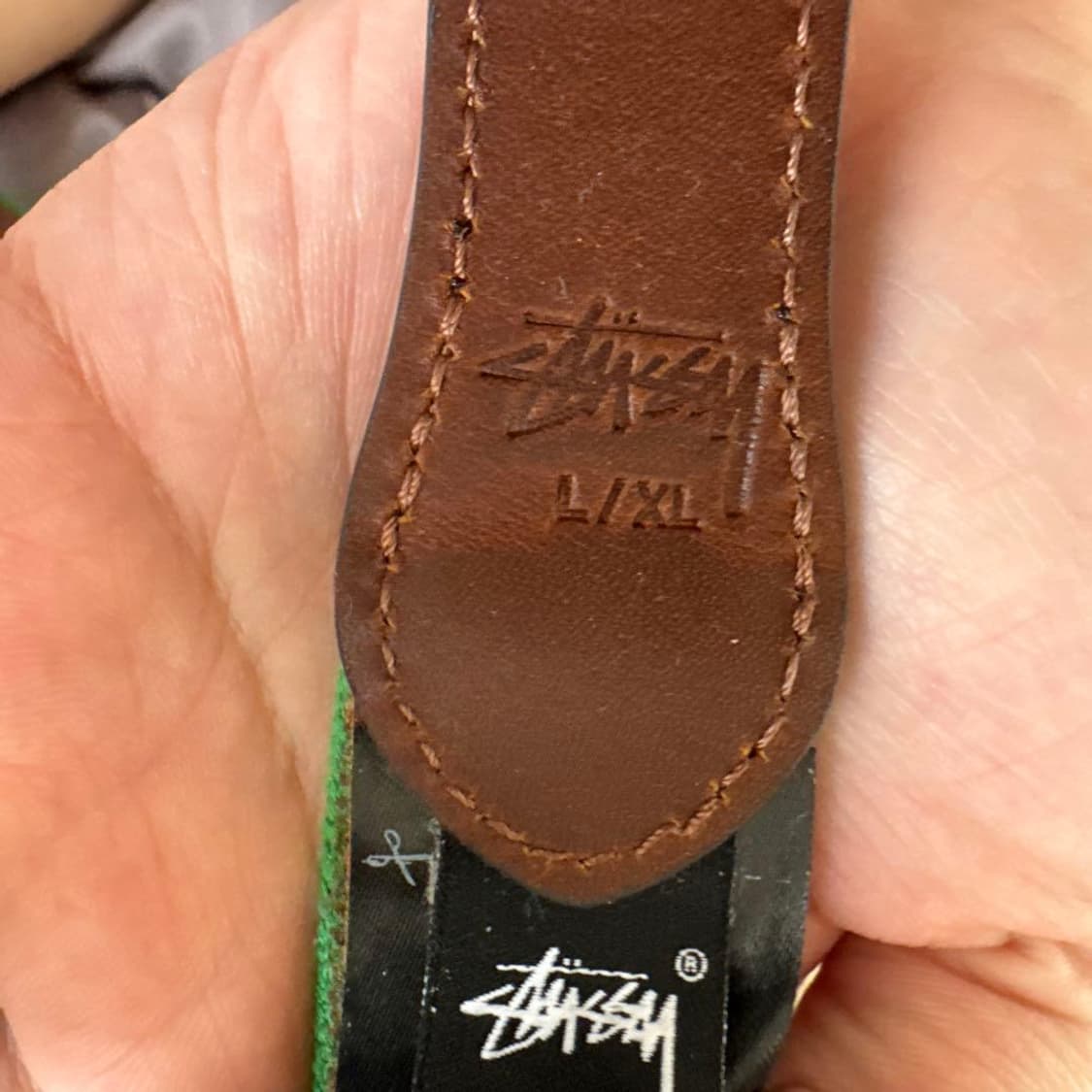 스투시 x 데님 티어스 니들 포인트 벨트 브라운 상품이미지5