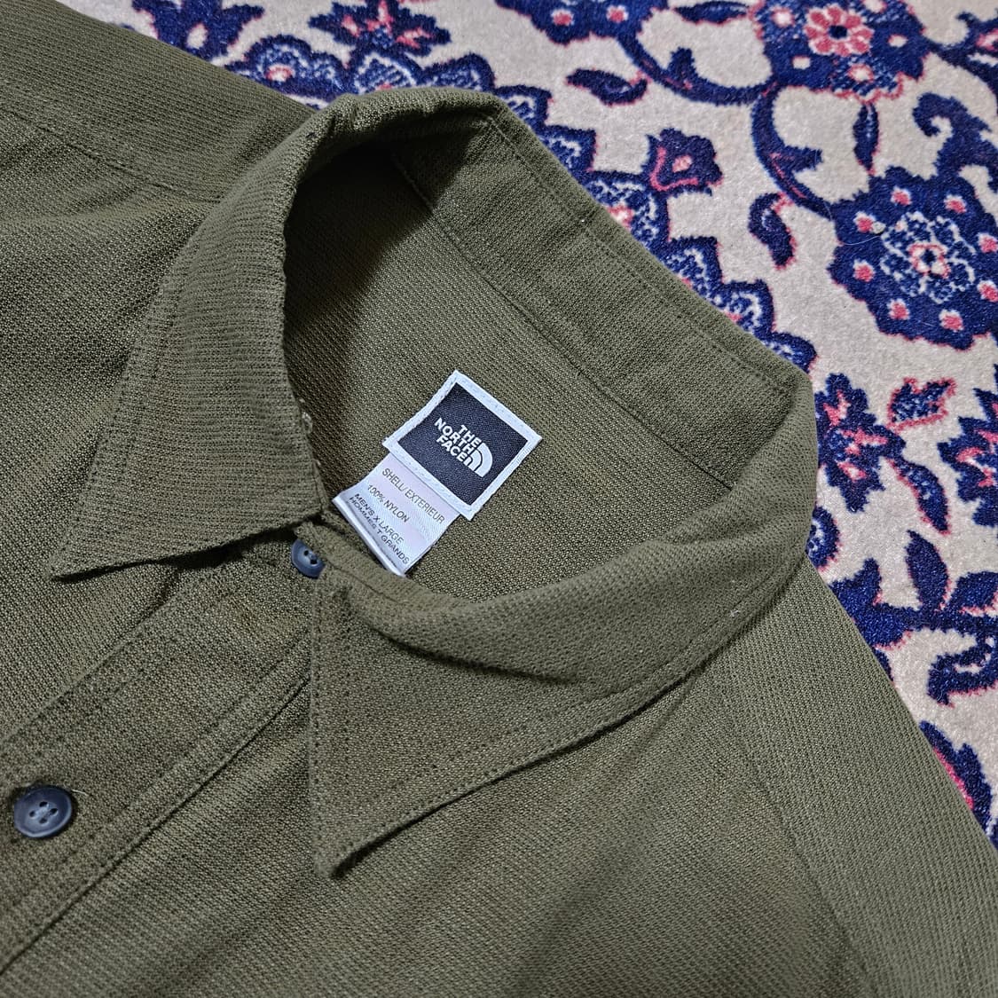 노스페이스 카키브라운 투포켓 Zip 워크웨어 루즈핏 셔츠 Free 상품이미지5