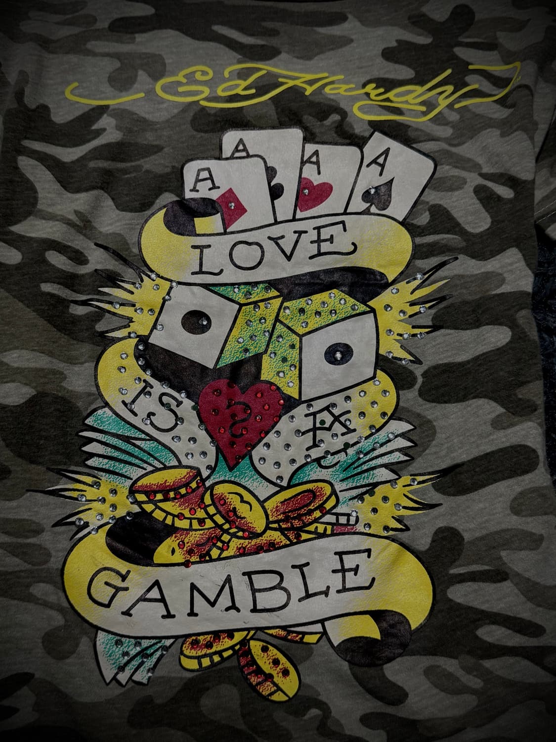 Ed Hardy 카모 타투 그래픽 반팔 티셔츠 상품이미지5