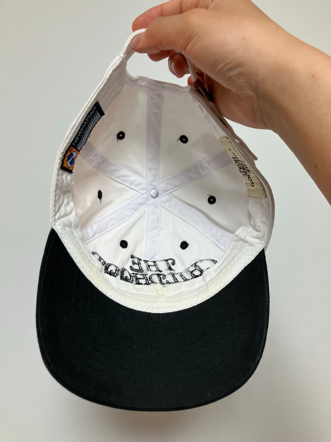 더 차일드후드홈 6패널캡 캡 모자 검흰 상품이미지3