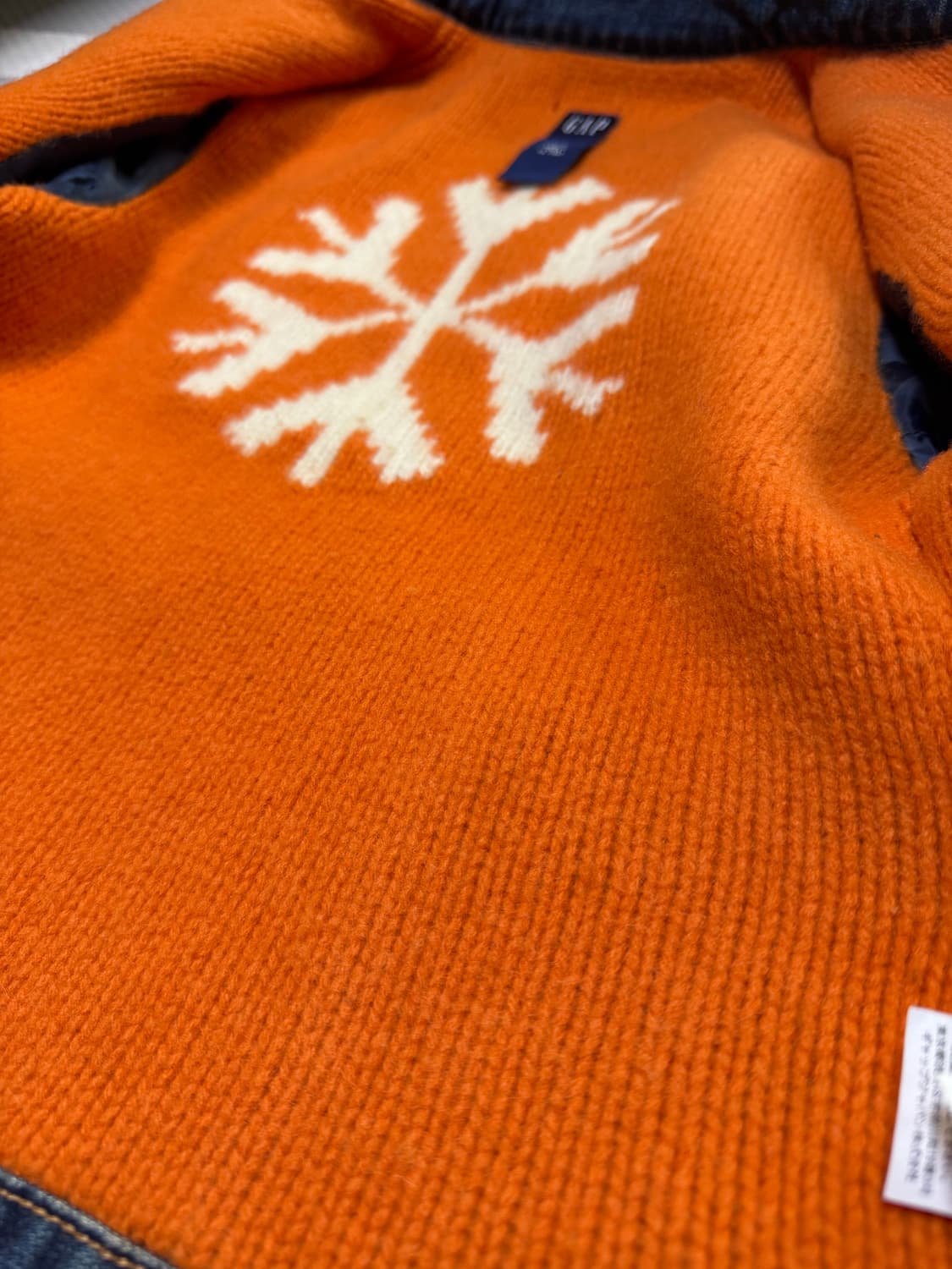 갭 오렌지니트 데님자켓 상품이미지4