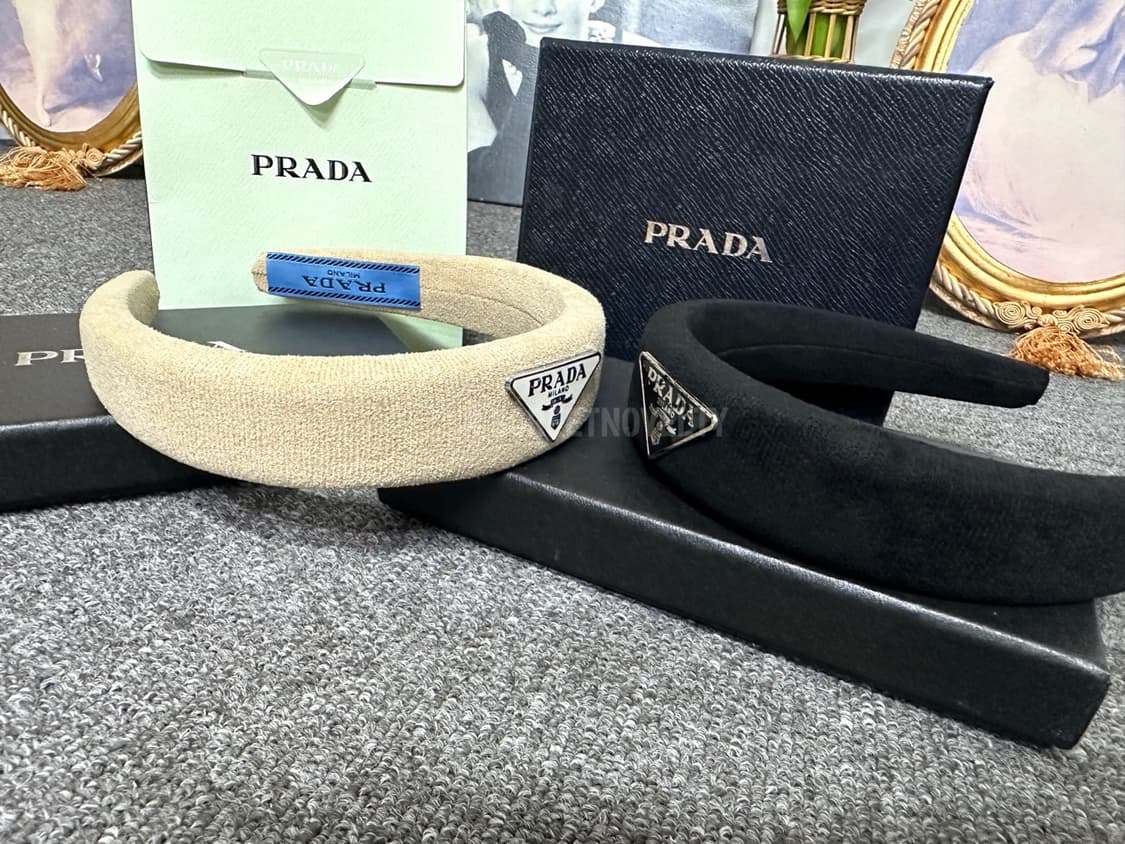 프라다 헤어밴드 브라운 상품이미지7