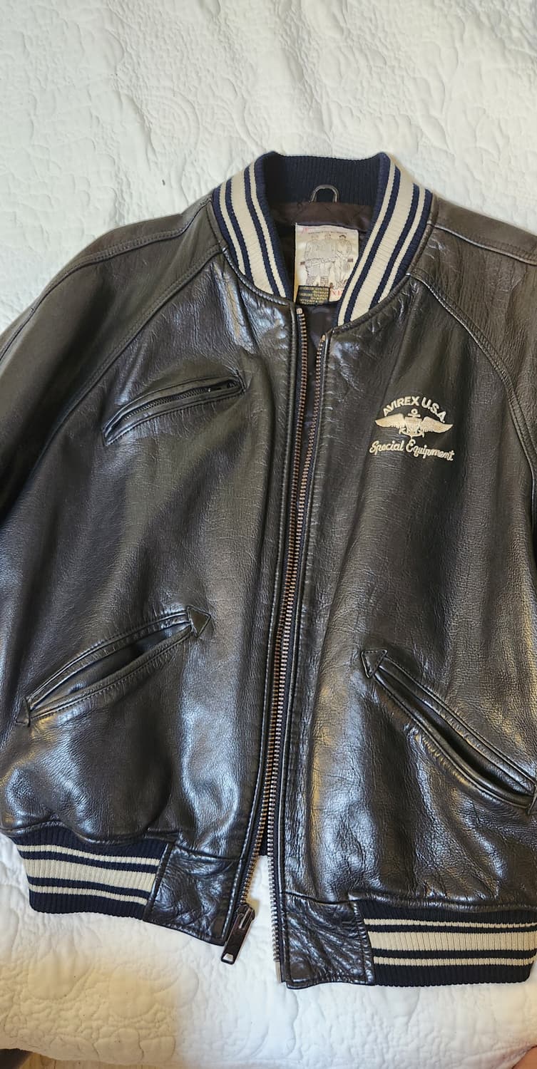 아비렉스 아이콘 가죽자켓 S 빈티지 상품이미지2