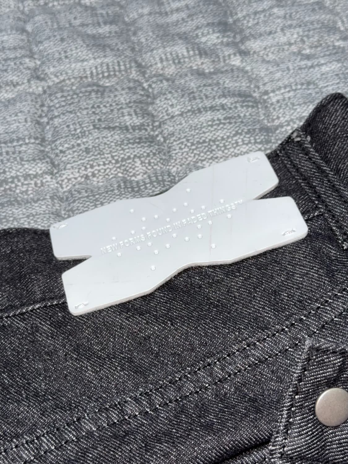 오호스 Detachable Button Denim Pants / Blac 상품이미지5